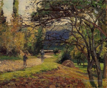  camille - le petit pont pontoise 1875 Camille Pissarro